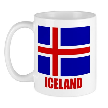 

CafePress - Icelandic Flag Iceland Mug - Ceramic Coffee Tea Novelty Mug Cup 11 oz
