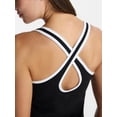 thumbnail image 4 of Avia Women's Criss Cross Back Piped Trim Active Dress, Sizes XS-4X, 4 of 6
