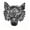Silver, variant on Half Face Wolf Mask,Horror Werewolf Mask,Halloween Carnival Cosplay Wolf Costume Party Props