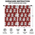 thumbnail image 2 of Blackout Kids Curtains,Pink Bichon Frise Childrens Insulated Curtains Set Of 2,Bedroom Essentials,Toddler Room Decor 52x84in(132x213cm), 2 of 4