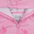thumbnail image 2 of Barbie Hoodie Girls' Logo Design Full-Zip Hooded Sweatshirt, 2 of 5