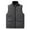 #008-Gray, variant on Donemore Men's Reversible Sleeveless Hooded Vest with Pockets, Lightweight Fleece Jacket for Outdoor Casual Office Wear