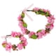 thumbnail image 5 of EeaseMX 2 diademas de flores decorativas para fiesta, pulsera con corona de flores simulada, tocado, 5 of 8