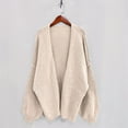 thumbnail image 4 of 2025 Fall Winter Women's Fashion Oversized Cardigan Knit Sweaters Long Lantern Sleeve Casual Open Front Lightweight Outwear, 4 of 7