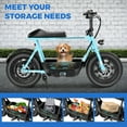 thumbnail image 6 of SANOPY 500W Electric Scooters with Seat for Adults&Teens, 20mph Top Speed, 25 Miles Max Range , Rugged 16" Air-Filled Tires, Commuting Electric Motorcycle with Large Capacity Basket, Blue, 6 of 10