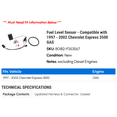 thumbnail image 2 of Fuel Level Sensor - Compatible with 1997 - 2002 Chevy Express 3500 GAS 1998 1999 2000 2001, 2 of 2