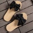thumbnail image 5 of HomeDM Women's Flat Sandals Espadrilles Cross Strap Open Toe Slide Sandals Dressy Slip On Summer Beach Sandals Size 6, 5 of 8