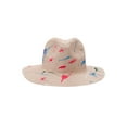 thumbnail image 2 of Women Men Summer Straw Hat, Colorful Graffiti Breathable Panama Hat Wide Brim Fedora Cap, 2 of 9