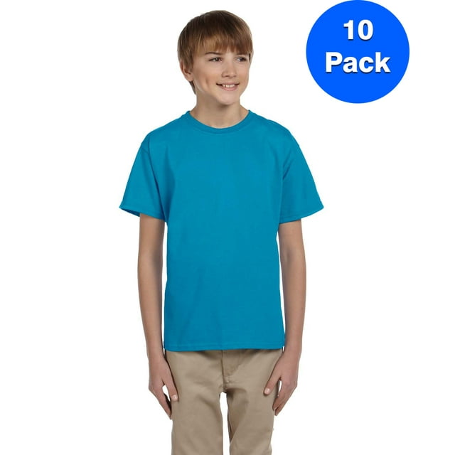 Hanes T-Shirt Jeunesse 50/50 - 5370 (Lot de 10)