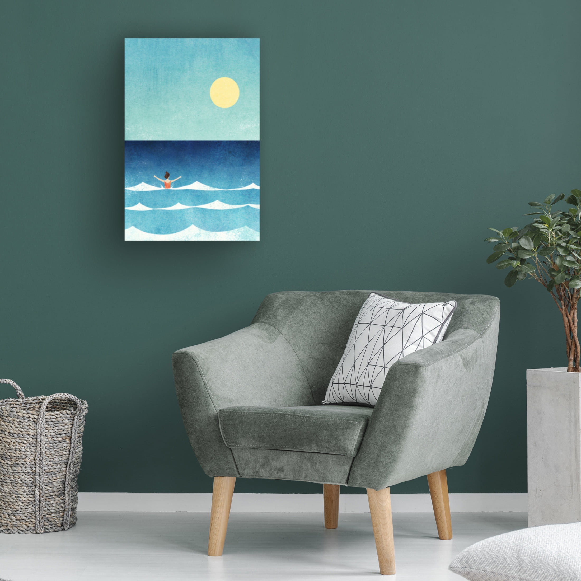 Trademark Fine Art ByKammille Sea Swim ii Canvas Wall Art