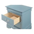 thumbnail image 4 of Teal Color Compact Nightstand/In Living or Bedroom/Convenient Storage Solution, 4 of 5
