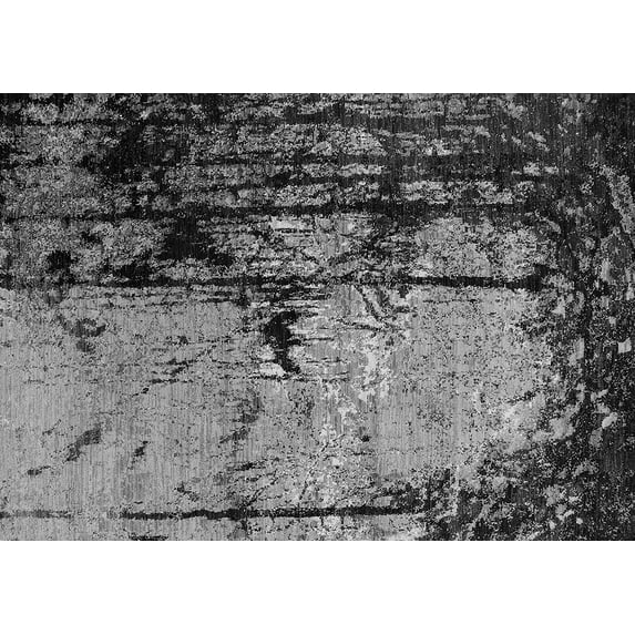 Ahgly Company Indoor Rectangle Oriental Gray Industrial Area Rugs, 5' x 8'