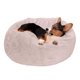 thumbnail image 1 of Cama Redonda de Peluche para Mascotas Furhaven Shell Tan Medium, 1 of 10