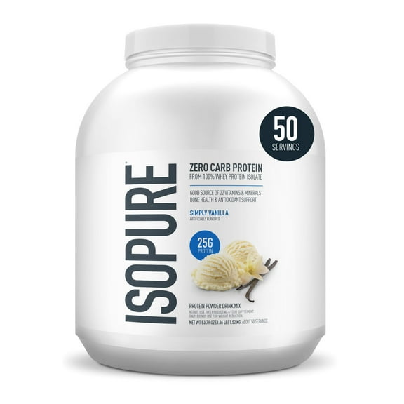 ISOPURE® Whey Protein Isolate, Vanilla, 3.4 lbs.