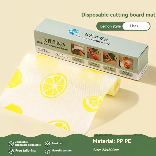 pstuiky Tabla de cortar desechable, tapete de cocina de papel para cortar alimentos, tabla de cortar desechable de cortesía.