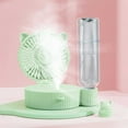 thumbnail image 4 of kkbbma under $5 Portable Misting Fan - Foldable Handheld Personal Fan with Mist Spray, 3 Speeds, USB Rechargeable - Ideal for Travel, Outdoors, Makeup, Camping, Home, and Office Use, 4 of 8
