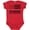 Red, variant on Inktastic Aplastic Anemia Awareness Red and White Ribbons and Flag Boys or Girls Baby Bodysuit