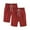 Red, variant on Cowsor Girl's Knee-Length Bermuda Casual Shorts with Elastic Waist Drawstring 2PC