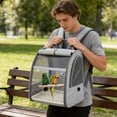 thumbnail image 6 of Lypsnake Soft-Sided Breathable Cat Carrier Tote Bag, Mesh Window Portable Pet Shoulder Bag, Durable Collapsible Travel Carrier for Small Pets Outdoor Walks Trips, 6 of 6