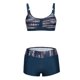 thumbnail image 4 of WILLBEST Bikini de Dos Piezas Con Estampado Tropical Para Mujer, Traje de Baño Dividido, Top Corto Con Pantalones Cortos, Traje de Baño de Dos Piezas, 4 of 5