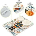 thumbnail image 3 of GZHJMY Christmas Dish Drying Mat Nutcrackers Soldier Merry Leaves Coffee Maker Mat Microfiber Absorbent Coffee Bar Protector New Year Housewarming Gift 18" × 24", 3 of 6