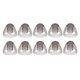 thumbnail image 1 of 10 Pack Soft Open Eartips Replacement Hearing Aid Tips Black for Elderly and Hard of Hearing, Medium Size: 8mm/0.31in, 1 of 2