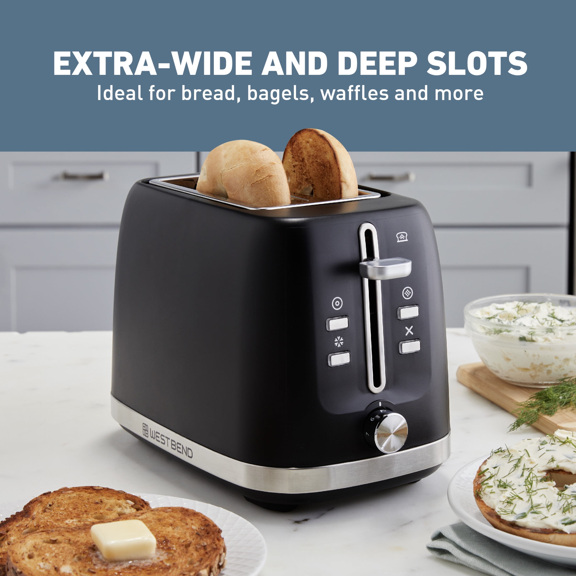 West Bend 2-Slice Toaster, in Black (TTWB2SBK13)