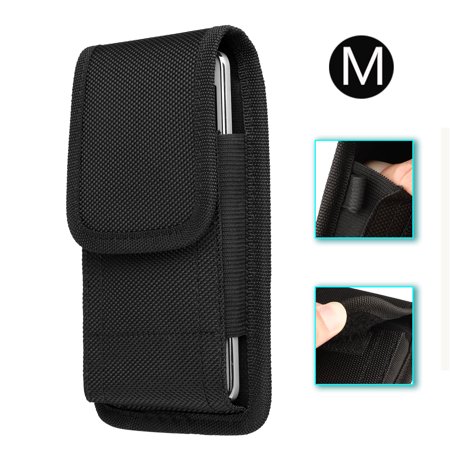 Cell Phone Belt Holster, EEEKit Rugged Nylon Belt Clip Case Cell Phone Carrying Pouch Holder Belt Holster Carrying Sleeve for...