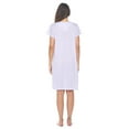 thumbnail image 4 of Casual Nights Women's Short Sleeve Floral Nightgown Nightshirt Night Dress, 4 of 5