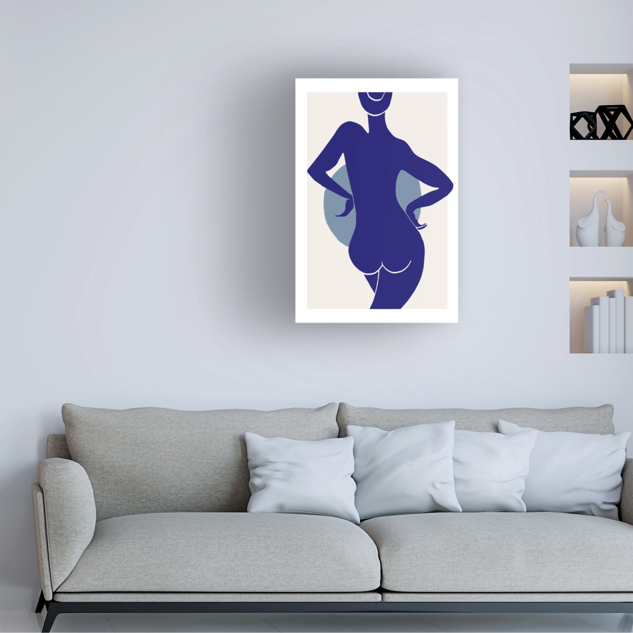 Trademark Fine Art Pictufy Studio II Femme Bleu Canvas Wall Art