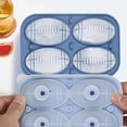 thumbnail image 4 of CSChome Ice Ball Maker Non-Easily Demoulding Ice Cube Funnel Design: DIY Silicone Basketball Rugby Shape Ice Sphere Kitchen Mold, 4 of 7