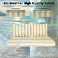 thumbnail image 4 of DTTRA Outdoor Loveseat Cushion Set, 48 x 24 Inch, Water Repellent, 3-Year Fade Resistant, Patio Furniture Cushions with Removable Cover, Ties and Hidden Zipper for Sofa Bench Couch Pads Set, 4 of 8