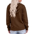 thumbnail image 4 of Resicozy Zip Up Hoodies for Women Fall Winter Casual Sweatshirts Zipper Oversized Lightweight Cute Jackets with Pockets 2026 Brown M, 4 of 4