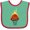 Green and Red, variant on Inktastic Basketball and Hoop on Fire Boys or Girls Baby Bib
