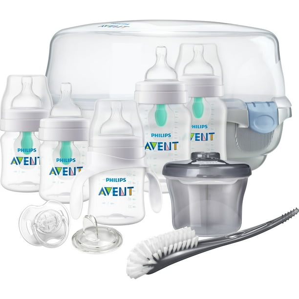 Philips Avent Anticolic Baby Bottle w/ AirFree vent Essentials Gift Set