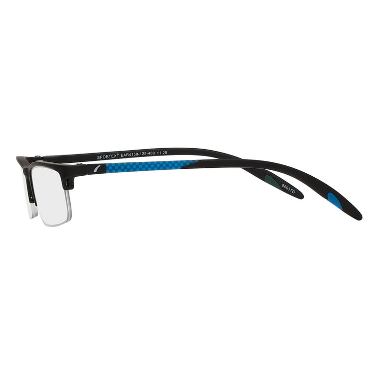SAV Sportex Reading Glasses, Semi-Rimless Sport Frame