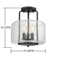 thumbnail image 7 of Avalon 3-Light Ceiling Light in Black, 7 of 7