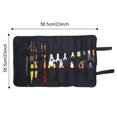 thumbnail image 3 of Tool Roll Bag 23 Pockets Portable Tool Roll Pouch Tool Roll Organizer for Repair, 3 of 10