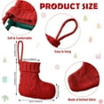 thumbnail image 3 of 12 Pcs Christmas Mini Stockings Xmas Classic Stocking Small Hanging Christmas Fireplace Decoration for Holiday Party, 3 of 7