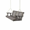 thumbnail image 3 of Amish Casual 6 Foot Roll Back Porch Swing with Cup Holders in Semi-Solid Gray Stain - Amish Made in The USA from Treated Pine Heavy Duty 700 Lb. Weight Capacity, 3 of 5