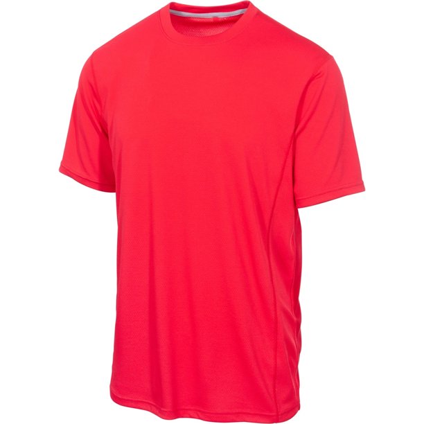 Camiseta básica de rendimiento de ideología para hombre, rojo, pequeño
