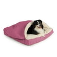 thumbnail image 1 of Snoozer Luxury Square Cozy Cave Dog Bed with Microsuede, Medium - Pink, 1 of 1