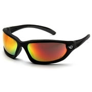 Black Frame/Sky Red Mirror Anti-Fog Lens IN POLYBAG