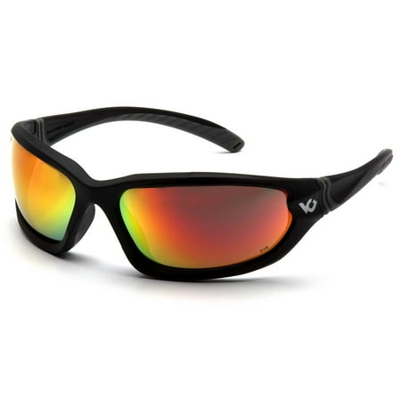 Black Frame/Sky Red Mirror Anti-Fog Lens IN POLYBAG