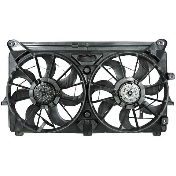 Auxiliary Fan Assembly - Compatible with 2002 - 2004, 2007 - 2017 Chevy Silverado 2500 HD 2003 2008 2009 2010 2011 2012 2013 2014 2015 2016