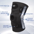 thumbnail image 2 of Hinged Knee Brace with Side Stabilizers Sports Knee Protector for Knee Pain (L), 2 of 10