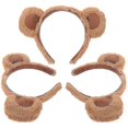 thumbnail image 2 of 3pcs Bear Ears Headband Women Girls Headband Cartoon Fluffy Headband Party Cosplay Headband Decor, 2 of 2