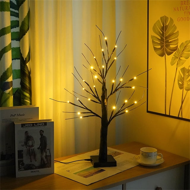 RKSTN Night Light, LED Lights Birch-Tree Light LED Copper Screen Light Tree Night Light Decoration Personalized Night Light
