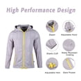 thumbnail image 3 of Beautiful Giant Polyester Women Lightweight Windbreaker Outdoor Hiking Long Sleeve Hooded Jacket, 3 of 5