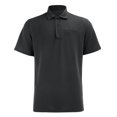 thumbnail image 2 of shoper Polo Shirts for Boys 14-16 School Uniform Short Sleeve Tops, Button Closure, Textured Shirt Stretchy Quick Dry Casual Golf Grey, 2 of 6